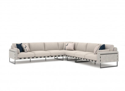 Fabric corner sofa L-shape sofa couch design upholstery modern textile living room new